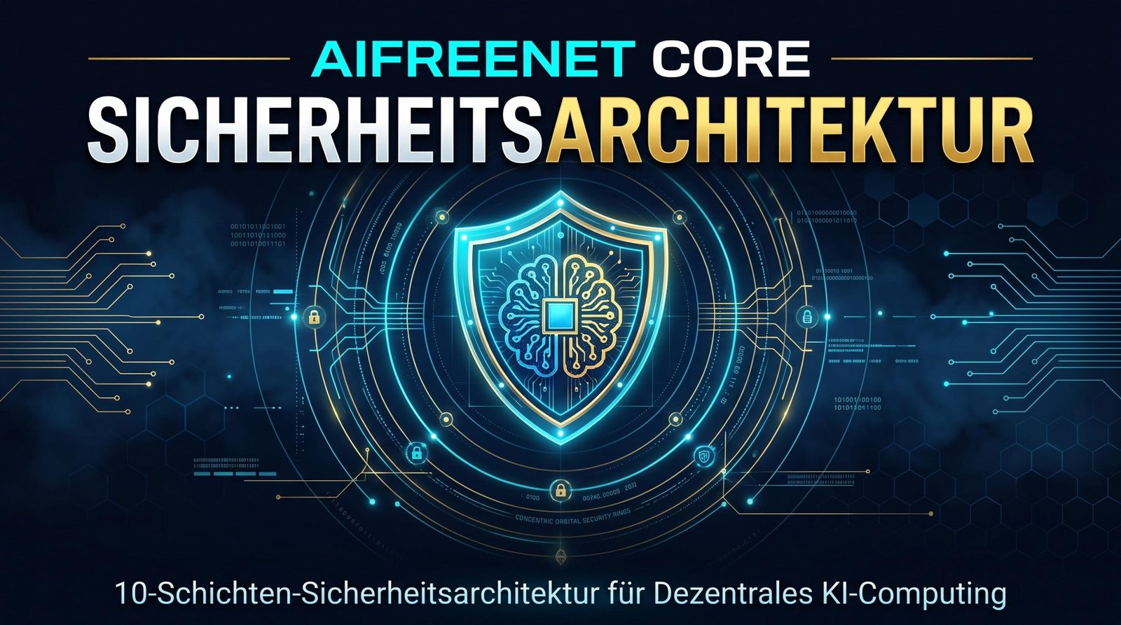 AIFREENET CORE Sicherheitsarchitektur – 10-Schichten-Sicherheitsarchitektur für dezentrales KI-Computing