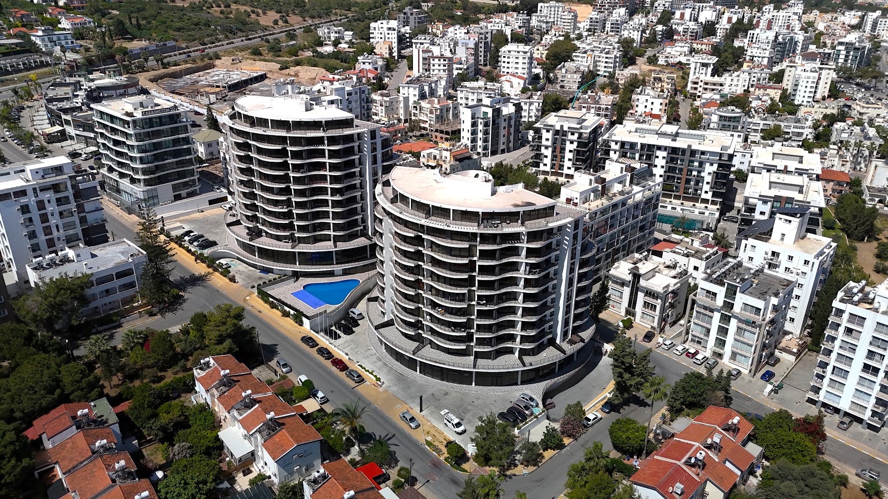 Studio im CC Tower in Girne (Kyrenia) – fertiggestelltes Hochhaus im Zentrum
